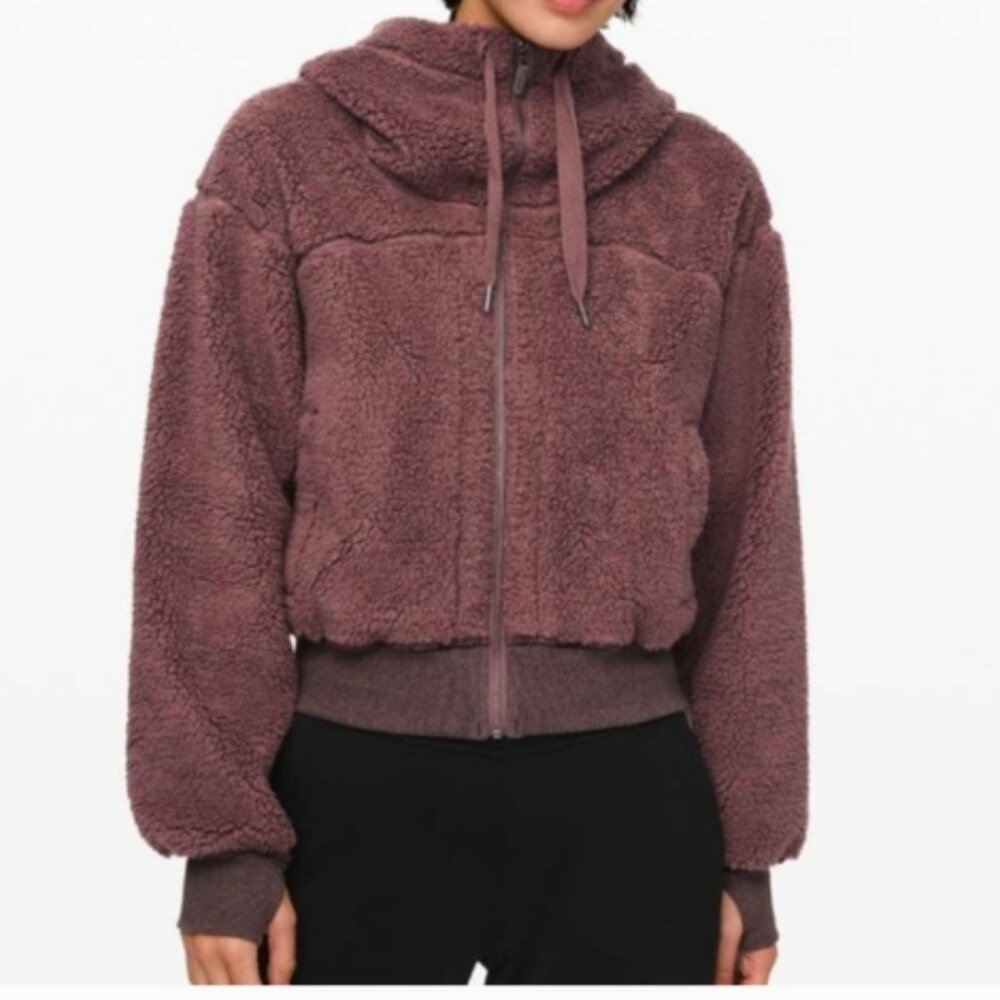 Lululemon Teddy Sherpa-Lined Reversible Hooded Jacket s